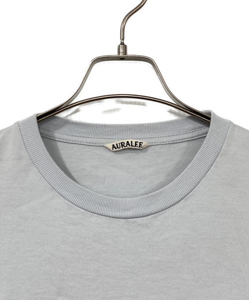 AURALEE（オーラリー）AURALEE (オーラリー) LUSTER PLAITING TEE ブルー サイズ:4の古着・服飾アイテム