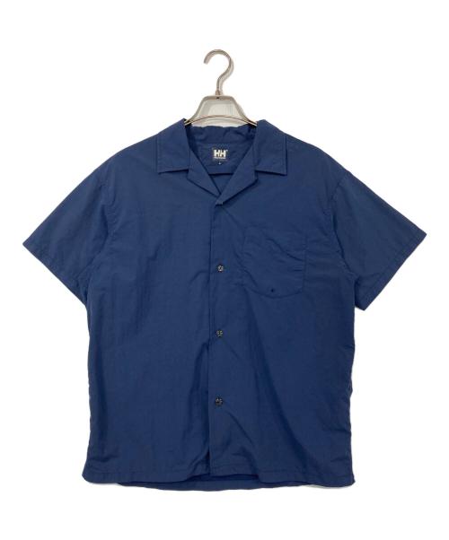 HELLY HANSEN（ヘリーハンセン）HELLY HANSEN (ヘリーハンセン) 開襟シャツ ブルー サイズ:Ｍの古着・服飾アイテム