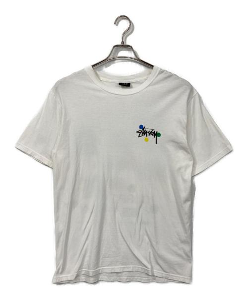 stussy（ステューシー）stussy (ステューシー) プリントTシャツ ホワイト サイズ:Mの古着・服飾アイテム