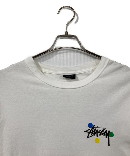 stussy（ステューシー）stussy (ステューシー) プリントTシャツ ホワイト サイズ:Mの古着・服飾アイテム