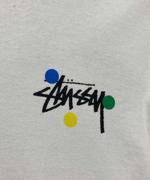 stussy（ステューシー）stussy (ステューシー) プリントTシャツ ホワイト サイズ:Mの古着・服飾アイテム