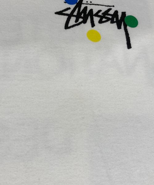 stussy（ステューシー）stussy (ステューシー) プリントTシャツ ホワイト サイズ:Mの古着・服飾アイテム