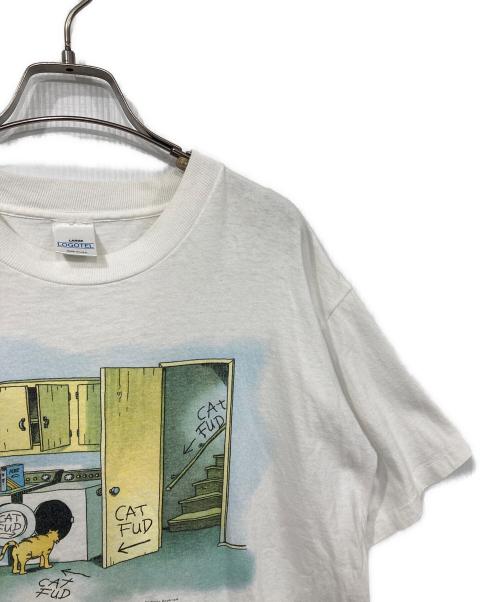 LOGOTEL（ロゴテル）LOGOTEL (ロゴテル) シングルステッチプリントTシャツ ホワイト サイズ:Lの古着・服飾アイテム