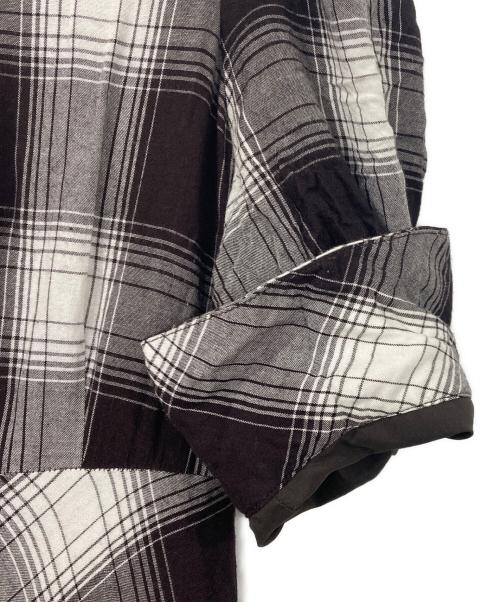 HER LIP TO（ハーリップトゥ）HER LIP TO (ハーリップトゥ) Chelsea Checked Tie Dress ブラウン×グレー サイズ:Sの古着・服飾アイテム