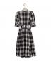 HER LIP TO (ハーリップトゥ) Chelsea Checked Tie Dress ブラウン×グレー サイズ:S：7000円