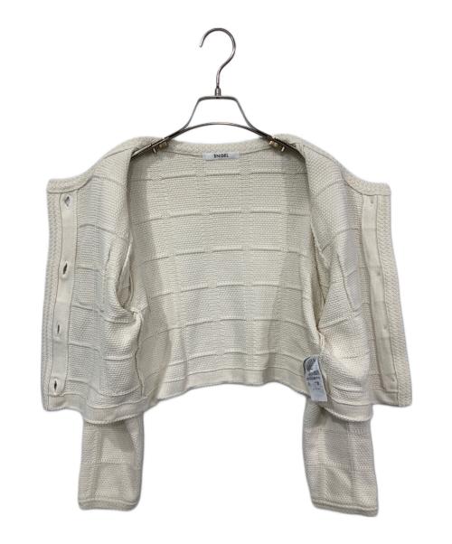 Snidel（スナイデル）Snidel (スナイデル) ツイードニットジャケット アイボリー サイズ:Fの古着・服飾アイテム