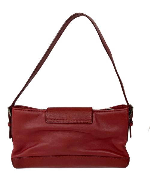 LOEWE（ロエベ）LOEWE (ロエベ) レザーセミショルダーバッグ レッドの古着・服飾アイテム