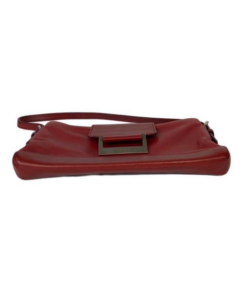 LOEWE（ロエベ）LOEWE (ロエベ) レザーセミショルダーバッグ レッドの古着・服飾アイテム