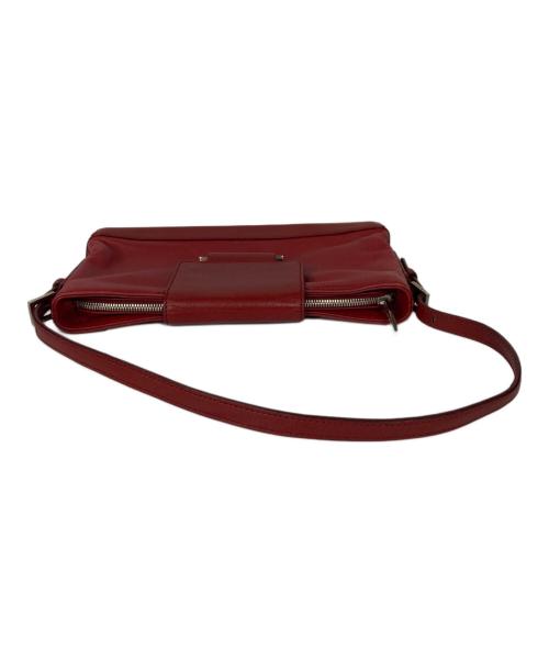 LOEWE（ロエベ）LOEWE (ロエベ) レザーセミショルダーバッグ レッドの古着・服飾アイテム