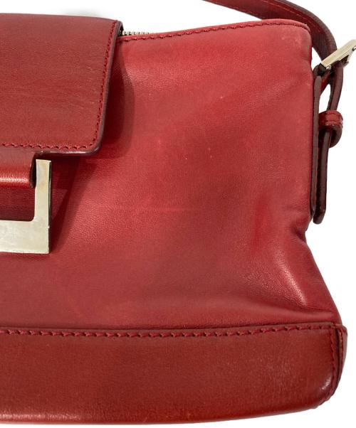 LOEWE（ロエベ）LOEWE (ロエベ) レザーセミショルダーバッグ レッドの古着・服飾アイテム