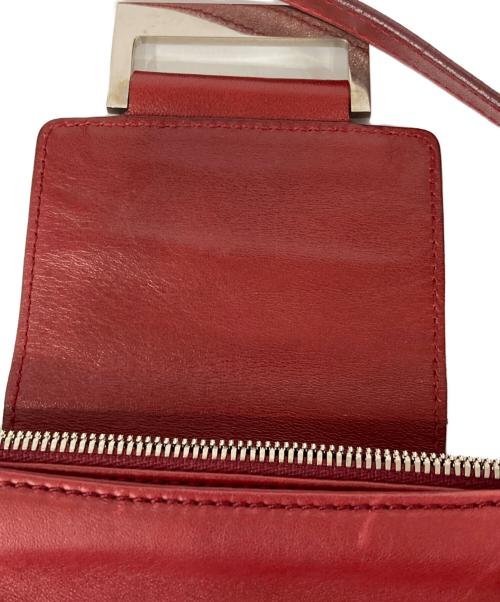 LOEWE（ロエベ）LOEWE (ロエベ) レザーセミショルダーバッグ レッドの古着・服飾アイテム