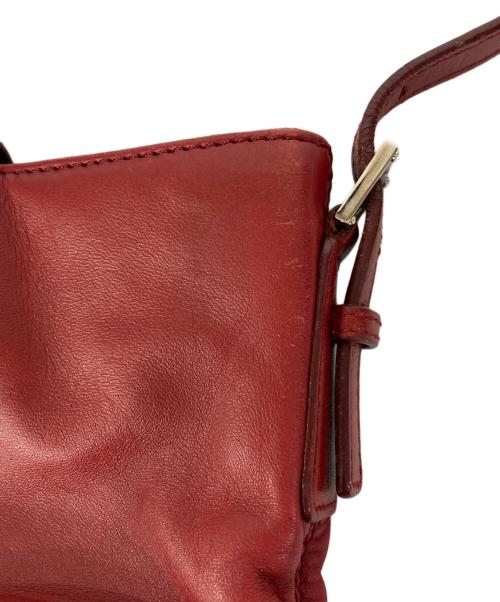 LOEWE（ロエベ）LOEWE (ロエベ) レザーセミショルダーバッグ レッドの古着・服飾アイテム