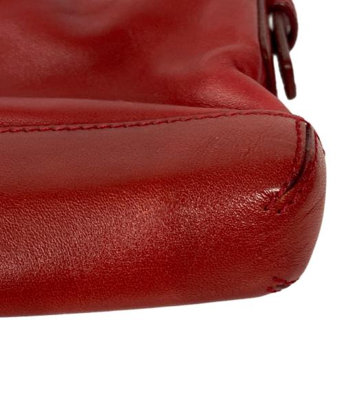 LOEWE（ロエベ）LOEWE (ロエベ) レザーセミショルダーバッグ レッドの古着・服飾アイテム