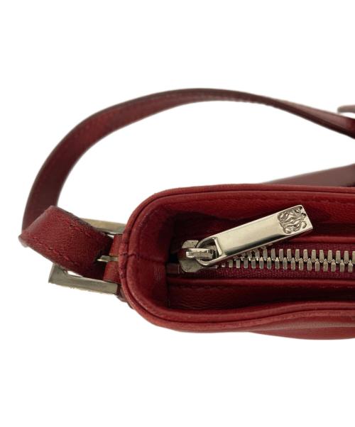 LOEWE（ロエベ）LOEWE (ロエベ) レザーセミショルダーバッグ レッドの古着・服飾アイテム
