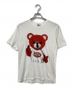 Hysteric Glamourヒステリックグラマー）の古着「BEAR MASTER Tシャツ」｜ホワイト