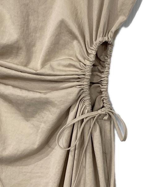 vallan（バラン）VALLAN (バラン) Sleeveless Cutout Tie Dress ベージュ サイズ:Fの古着・服飾アイテム
