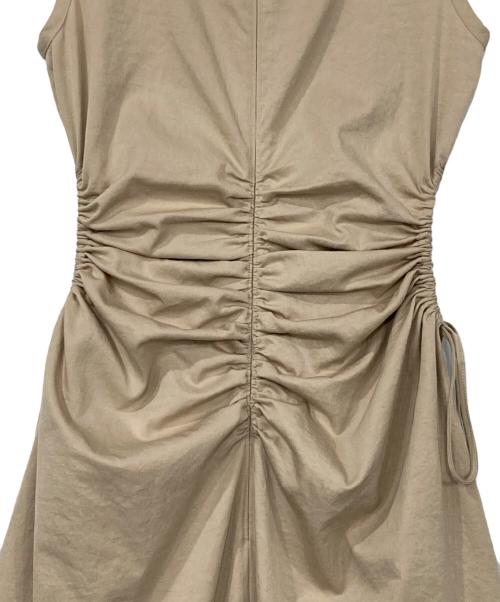 vallan（バラン）VALLAN (バラン) Sleeveless Cutout Tie Dress ベージュ サイズ:Fの古着・服飾アイテム