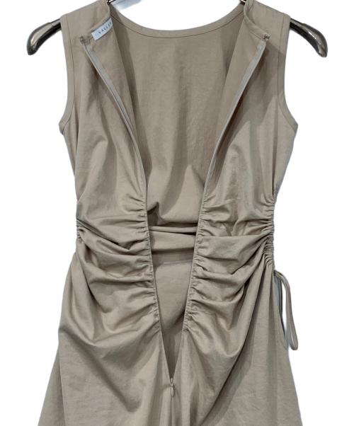 vallan（バラン）VALLAN (バラン) Sleeveless Cutout Tie Dress ベージュ サイズ:Fの古着・服飾アイテム