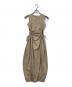 VALLAN（バラン）の古着「Sleeveless Cutout Tie Dress」｜ベージュ