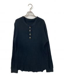 Urig（ウーリッヒ）の古着「ヘンリーネック サーマルロングスリーブTシャツ」｜ブラック