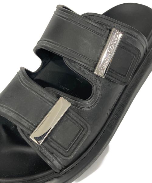 ALEXANDER McQUEEN（アレキサンダーマックイーン）ALEXANDER McQUEEN (アレキサンダーマックイーン) ハイブリッドラバーサンダル ブラック サイズ:36 1/2の古着・服飾アイテム