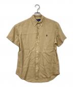 POLO RALPH LAURENポロ・ラルフローレン）の古着「リネン半袖シャツ」｜ベージュ