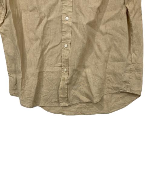 POLO RALPH LAUREN（ポロ・ラルフローレン）POLO RALPH LAUREN (ポロ・ラルフローレン) リネン半袖シャツ ベージュ サイズ:Mの古着・服飾アイテム