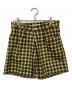 TOGA PULLA（トーガ プルラ）の古着「Cotton twill check short pants」｜グリーン×レッド