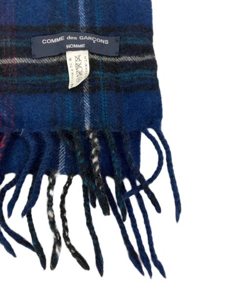 COMME des GARCONS HOMME（コムデギャルソン オム）COMME des GARCONS HOMME (コムデギャルソン オム) ウール×カシミヤマフラー ネイビーの古着・服飾アイテム