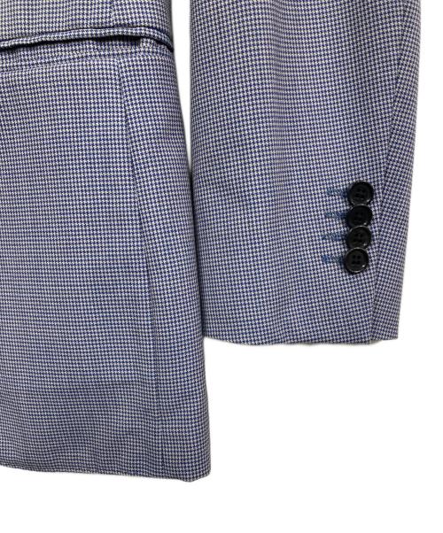 UNITED ARROWS（ユナイテッドアローズ）UNITED ARROWS (ユナイテッドアローズ) ハウンドトゥース 2B ジャケット ブルー サイズ:44の古着・服飾アイテム