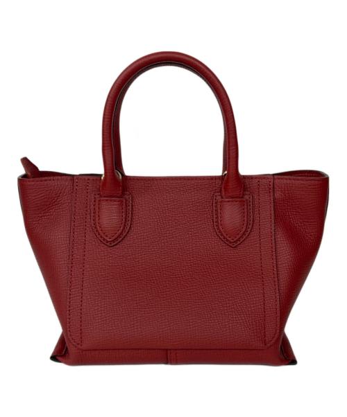 LONGCHAMP（ロンシャン）LONGCHAMP (ロンシャン) MAIL BOX TOP HANDLE BAG レッドの古着・服飾アイテム
