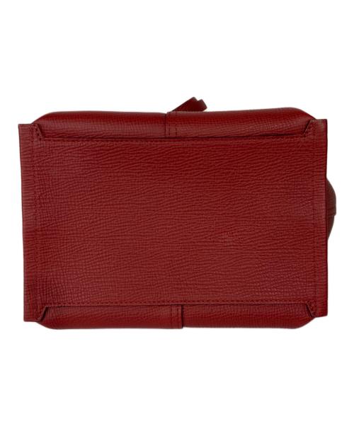 LONGCHAMP（ロンシャン）LONGCHAMP (ロンシャン) MAIL BOX TOP HANDLE BAG レッドの古着・服飾アイテム