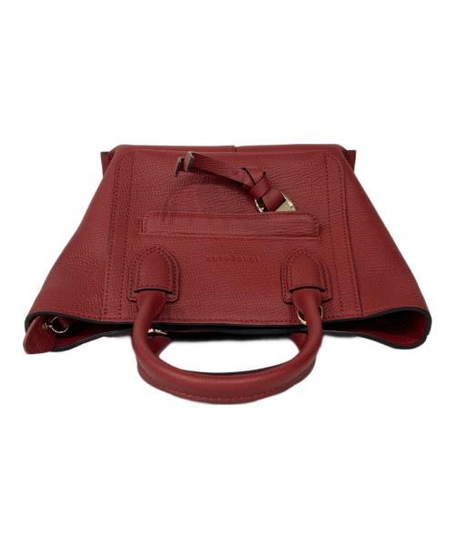 LONGCHAMP（ロンシャン）LONGCHAMP (ロンシャン) MAIL BOX TOP HANDLE BAG レッドの古着・服飾アイテム