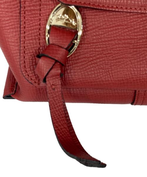 LONGCHAMP（ロンシャン）LONGCHAMP (ロンシャン) MAIL BOX TOP HANDLE BAG レッドの古着・服飾アイテム