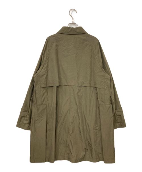ESTNATION（エストネーション）ESTNATION (エストネーション) ナイロンステンカラーコート カーキ サイズ:Lの古着・服飾アイテム