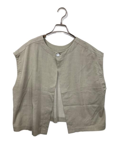 BEARDSLEY（ビアズリー）BEARDSLEY (ビアズリー) ショートベスト ベージュ サイズ:Fの古着・服飾アイテム