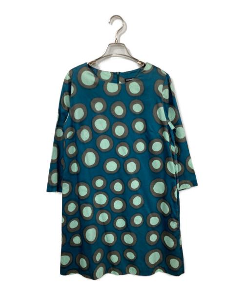 marimekko（マリメッコ）marimekko (マリメッコ) 水玉ワンピース ブルーグリーン サイズ:38の古着・服飾アイテム