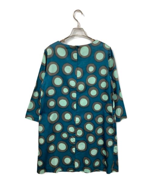 marimekko（マリメッコ）marimekko (マリメッコ) 水玉ワンピース ブルーグリーン サイズ:38の古着・服飾アイテム