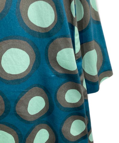 marimekko（マリメッコ）marimekko (マリメッコ) 水玉ワンピース ブルーグリーン サイズ:38の古着・服飾アイテム