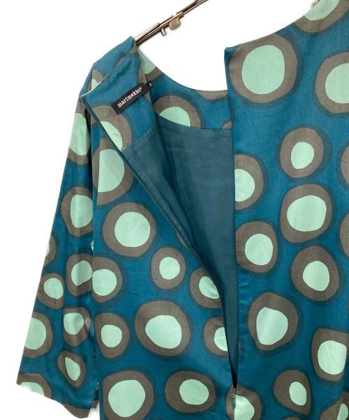 marimekko（マリメッコ）marimekko (マリメッコ) 水玉ワンピース ブルーグリーン サイズ:38の古着・服飾アイテム