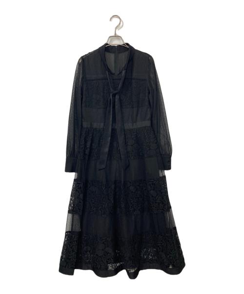 JILL STUART（ジルスチュアート）JILL STUART (ジルスチュアート) カトレアワンピース ブラック サイズ:4の古着・服飾アイテム