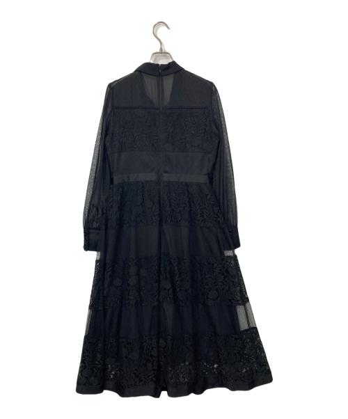 JILL STUART（ジルスチュアート）JILL STUART (ジルスチュアート) カトレアワンピース ブラック サイズ:4の古着・服飾アイテム