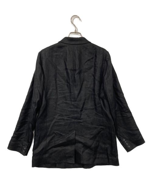 uncrave（アンクレイヴ3.）uncrave (アンクレイヴ3.) ヘリンボーン リネン ジャケット ブラック サイズ:1の古着・服飾アイテム