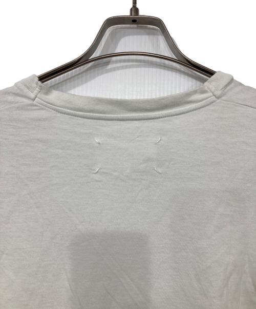MARTIN MARGIELA（マルタン・マルジェラ）MARTIN MARGIELA (マルタン・マルジェラ) コットンナンバーロゴクルーネックS/Sカットソー ホワイト サイズ:Mの古着・服飾アイテム