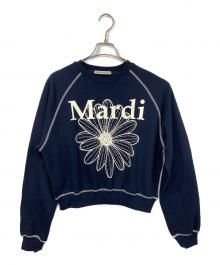 Mardi Mercredi（マルディメクルディ）の古着「プリントスウェット」｜ネイビー