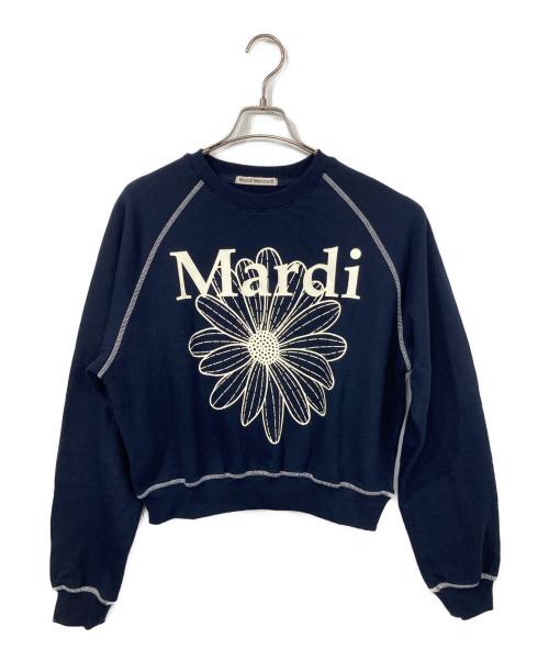 Mardi Mercredi（マルディメクルディ）Mardi Mercredi (マルディメクルディ) プリントスウェット ネイビー サイズ:Fの古着・服飾アイテム