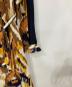 中古・古着 TORY BURCH (トリーバーチ) 総柄シルクワンピース ブラウン×ネイビー サイズ:US8：4000円