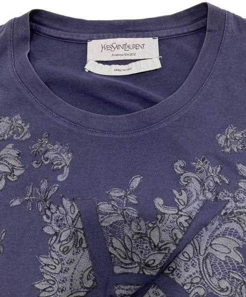 Yves Saint Laurent（イヴサンローラン）Yves Saint Laurent (イヴサンローラン) Tシャツ ネイビー サイズ:40の古着・服飾アイテム