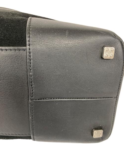 LOEWE（ロエベ）LOEWE (ロエベ) フスタアナグラムスウェードハンドバッグ ブラックの古着・服飾アイテム