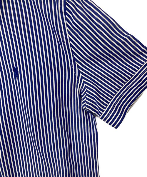 RALPH LAUREN（ラルフローレン）RALPH LAUREN (ラルフローレン) 半袖ストライプシャツ ブルー×ホワイト サイズ:2　155/84Aの古着・服飾アイテム